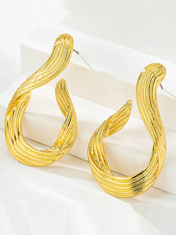 Geometric Drop Earrings - Image 3