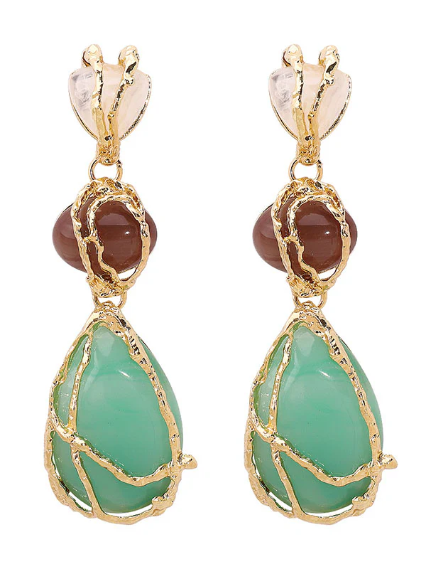 Geometric Drop Earrings - Image 5