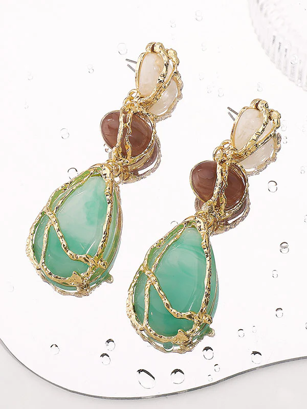 Geometric Drop Earrings - Image 6