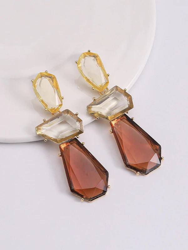 Geometric Drop Earrings - Image 5