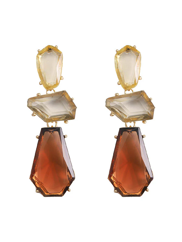Geometric Drop Earrings - Image 6