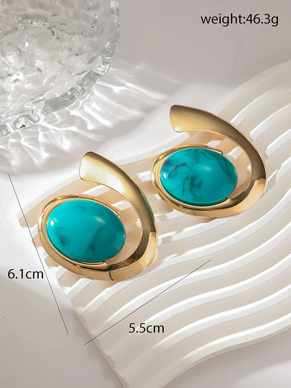 Geometric Drop Earrings - Image 6