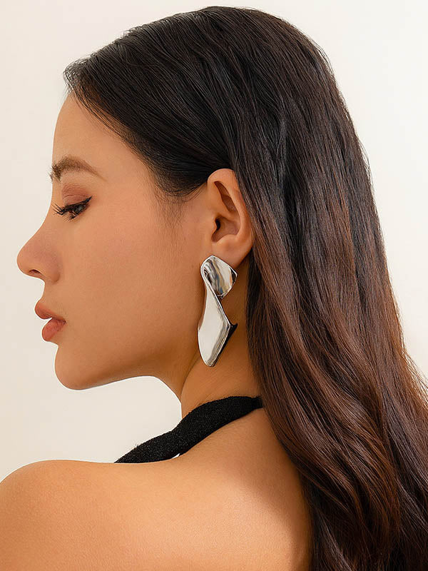 Geometric Drop Earrings - Image 3