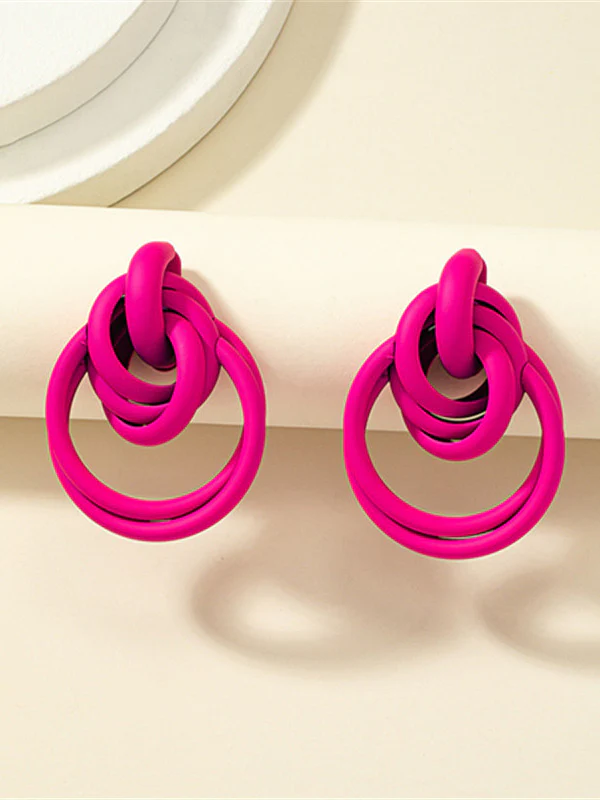 Geometric Drop Earrings - Image 5