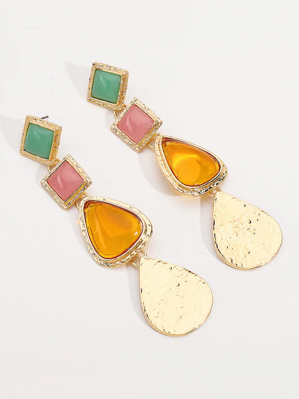Geometric Drop Earrings - Image 4