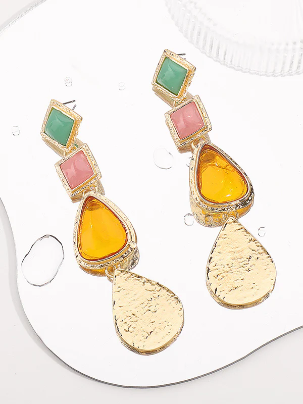 Geometric Drop Earrings - Image 5