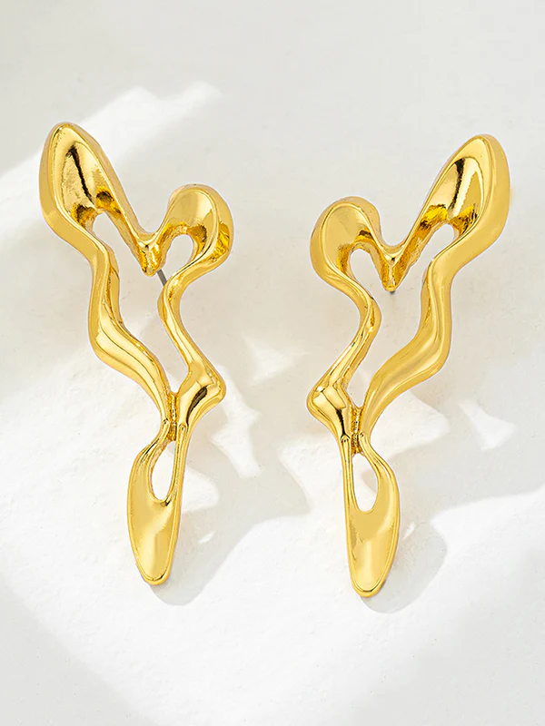 Geometric Drop Earrings - Image 3