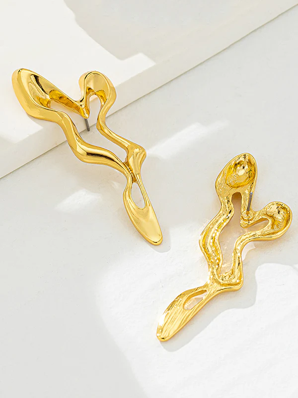 Geometric Drop Earrings - Image 4