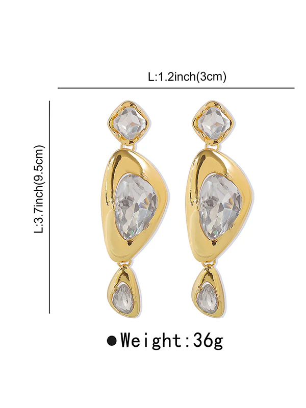 Geometric Drop Earrings - Image 11