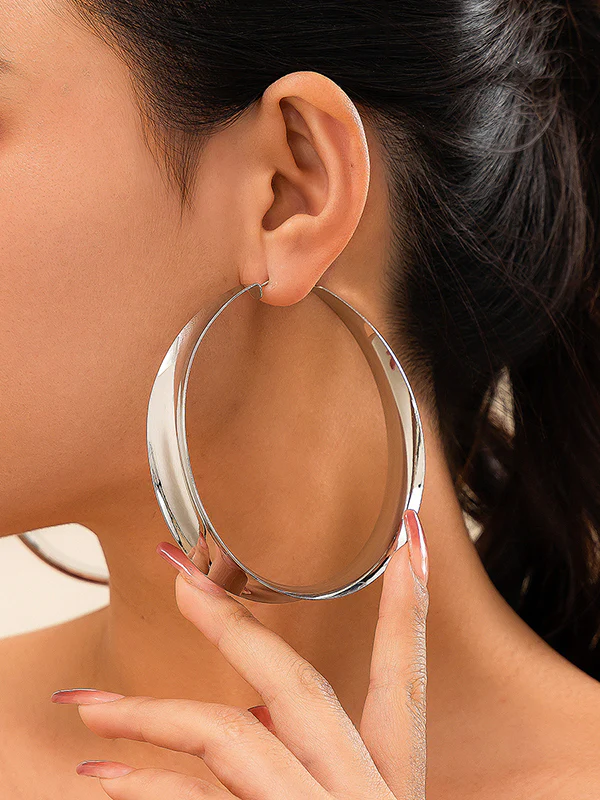 Geometric Drop Earrings - Image 2