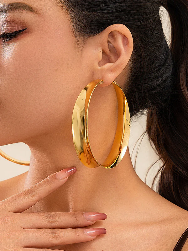 Geometric Drop Earrings - Image 3