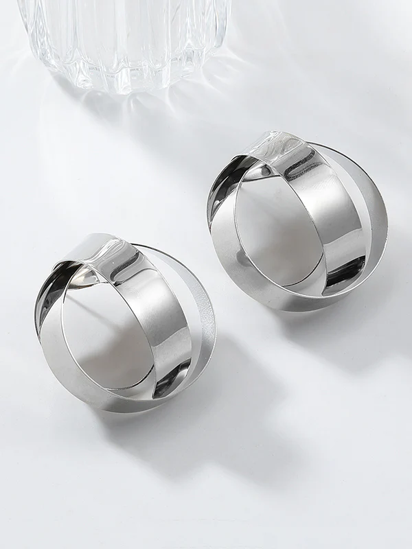 Geometric Drop Earrings - Image 3
