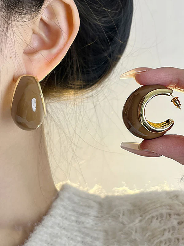 Geometric Drop Earrings - Image 2