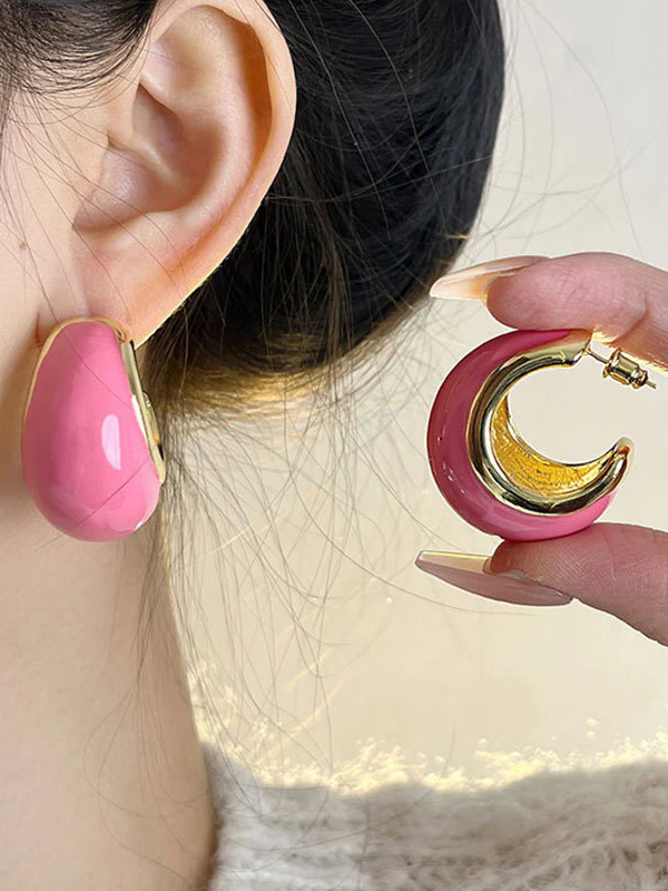 Geometric Drop Earrings - Image 3