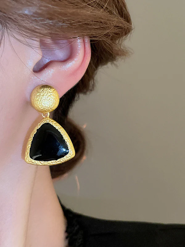 Geometric Drop Earrings - Image 2