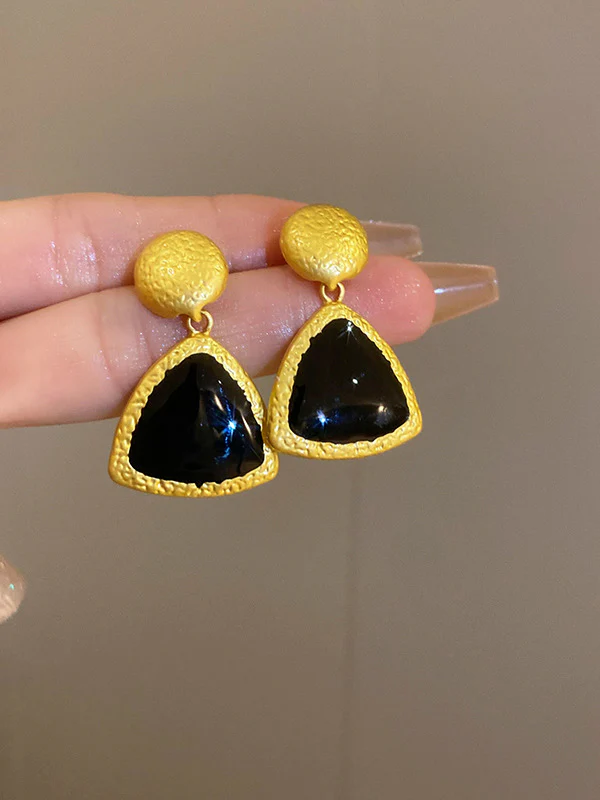 Geometric Drop Earrings - Image 4