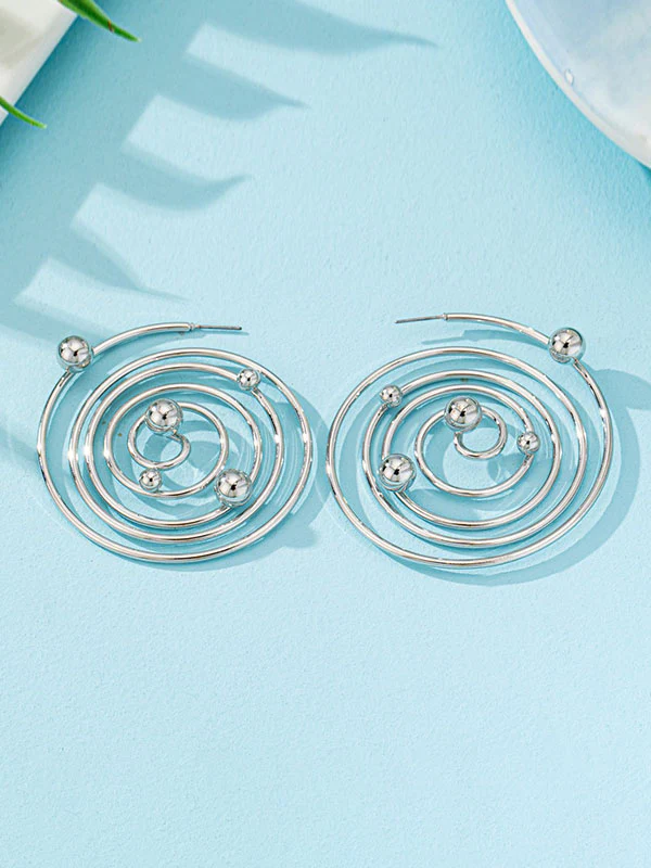 Geometric Drop Earrings - Image 4