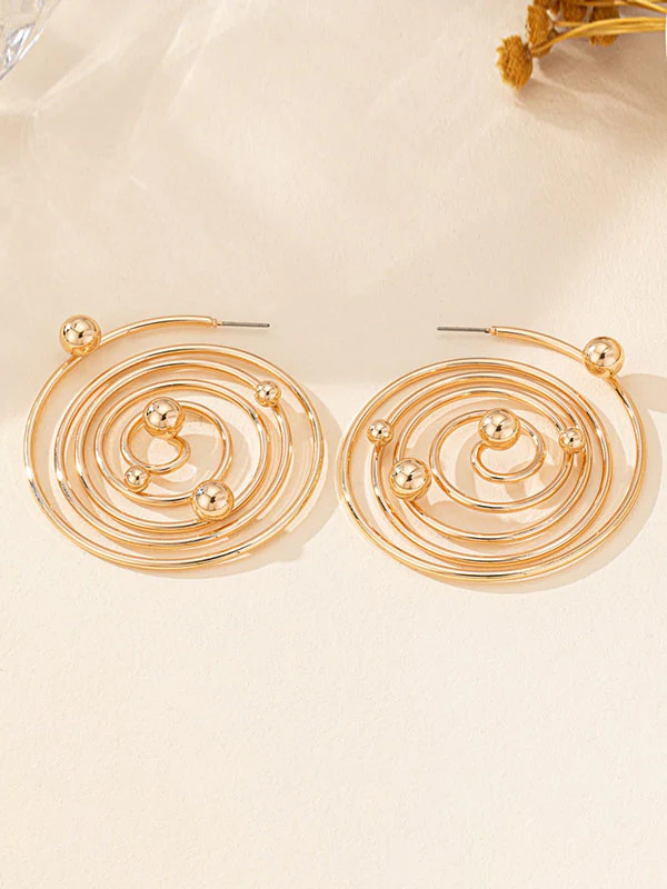 Geometric Drop Earrings - Image 5