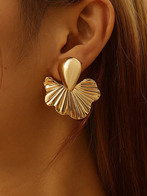 Geometric Drop Earrings - Image 2