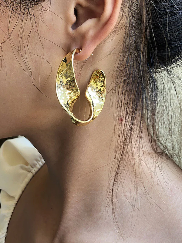 Geometric Drop Earrings - Image 2