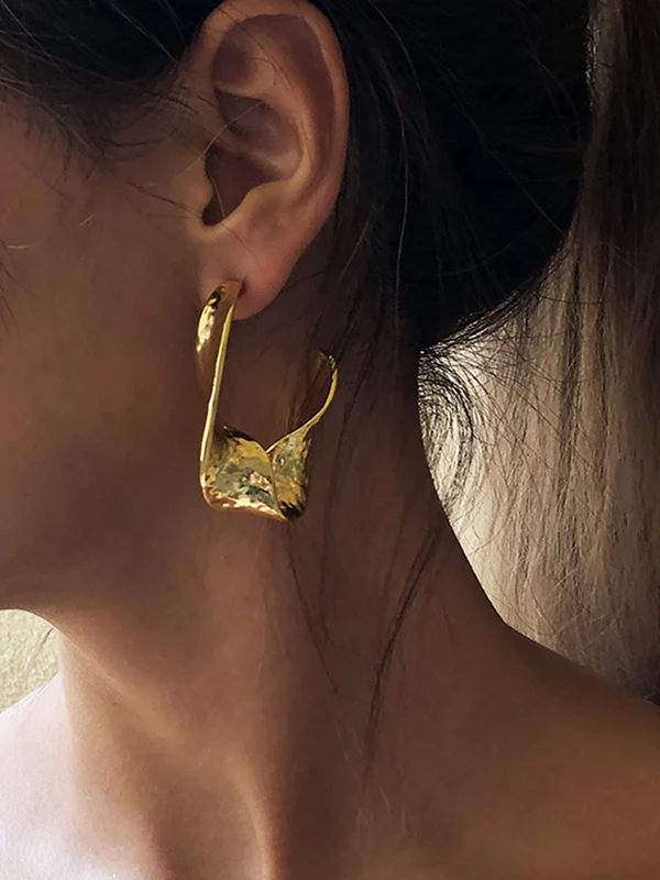 Geometric Drop Earrings - Image 4