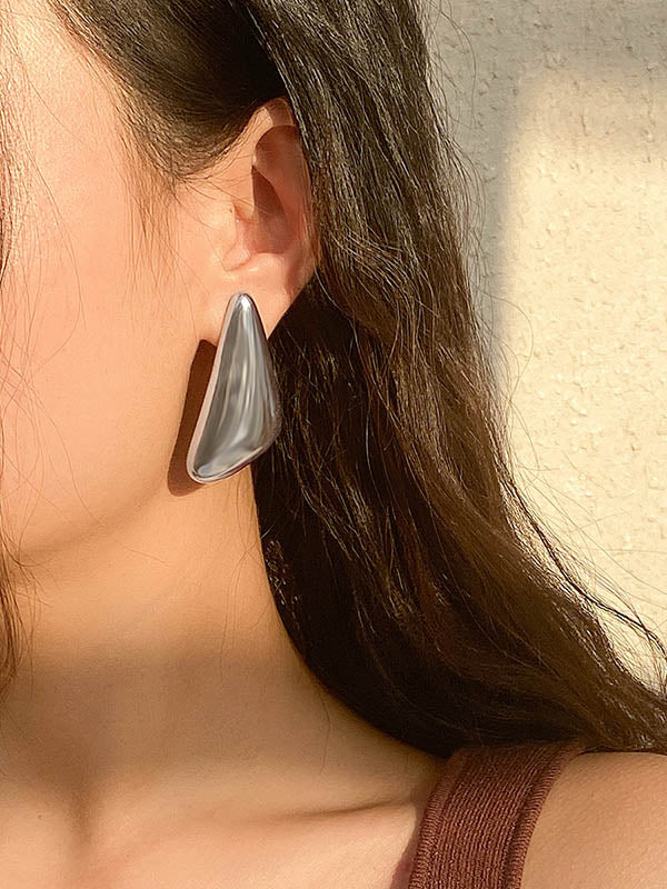 Geometric Drop Earrings - Image 2