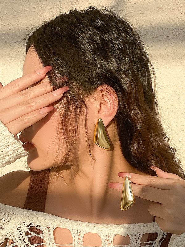 Geometric Drop Earrings - Image 4