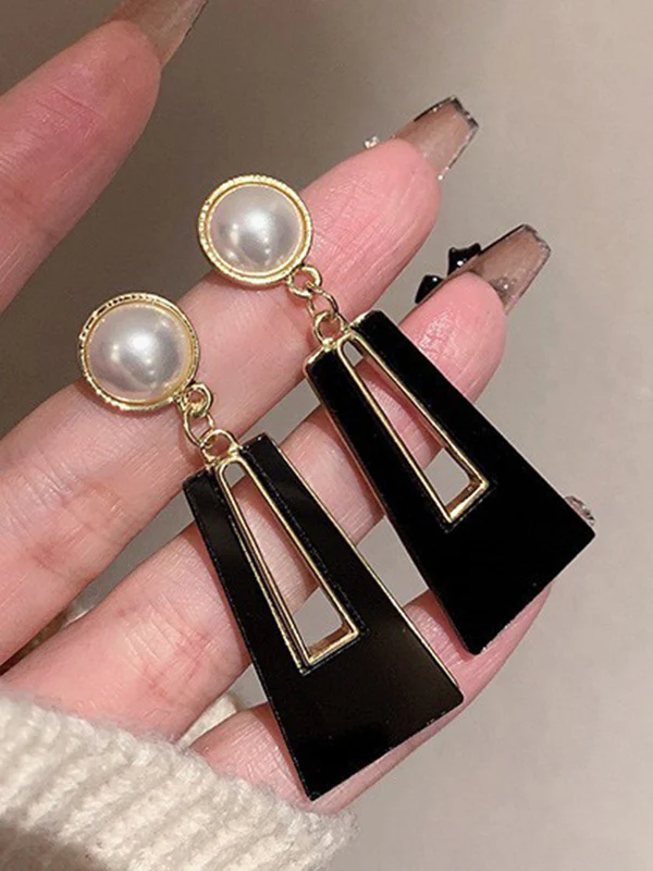 Geometric Drop Earrings - Image 5