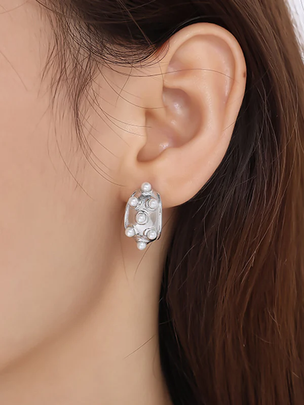 Geometric Drop Earrings - Image 2