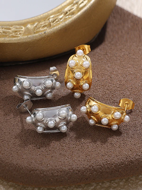 Geometric Drop Earrings - Image 4