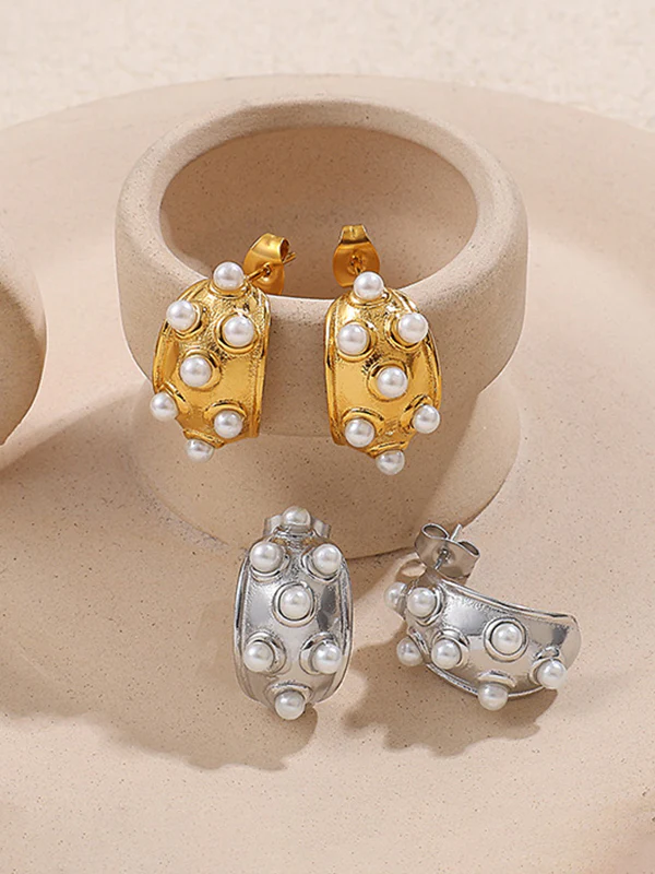 Geometric Drop Earrings - Image 5