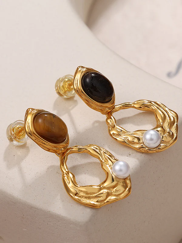 Geometric Drop Earrings - Image 5