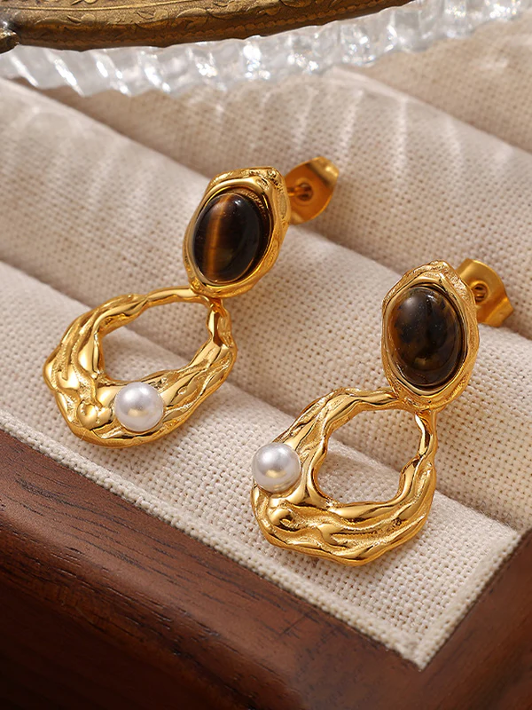 Geometric Drop Earrings - Image 7