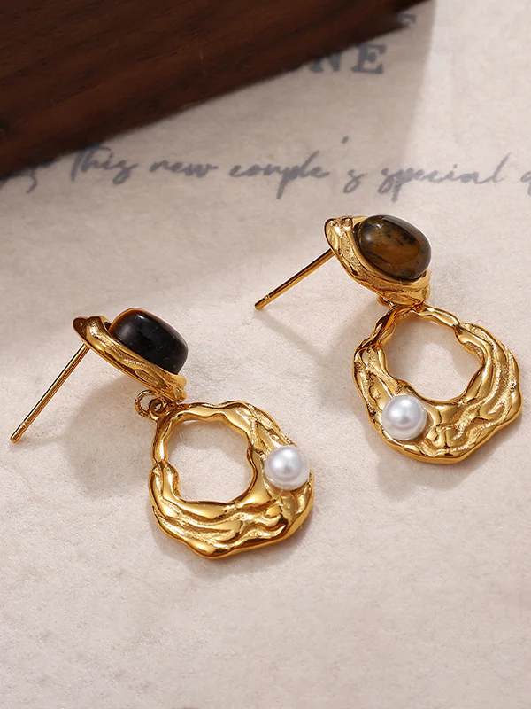 Geometric Drop Earrings - Image 8