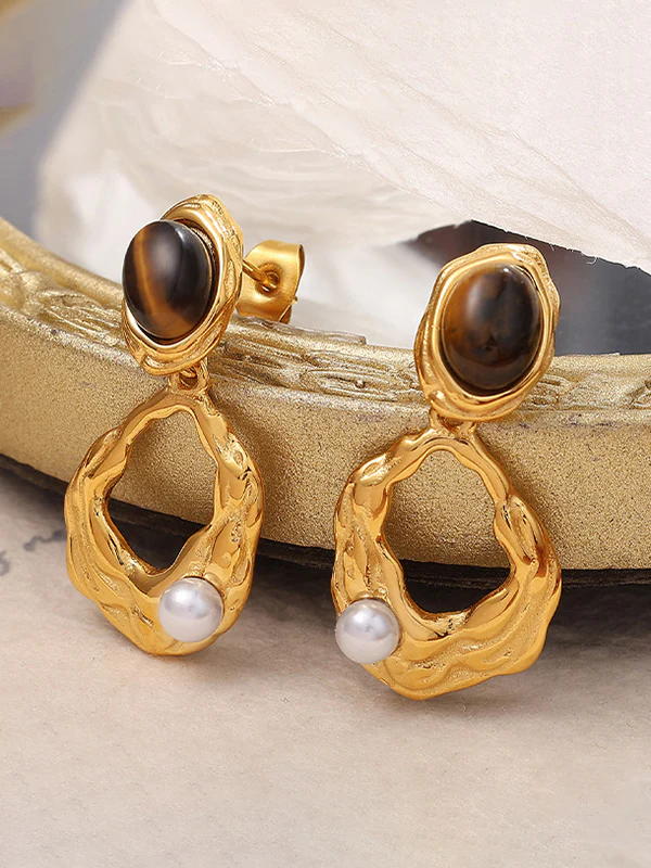Geometric Drop Earrings - Image 9