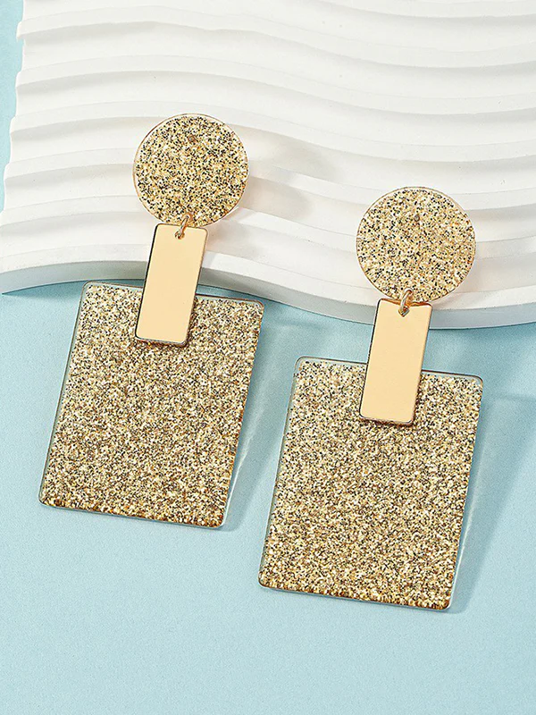 Geometric Drop Earrings - Image 5