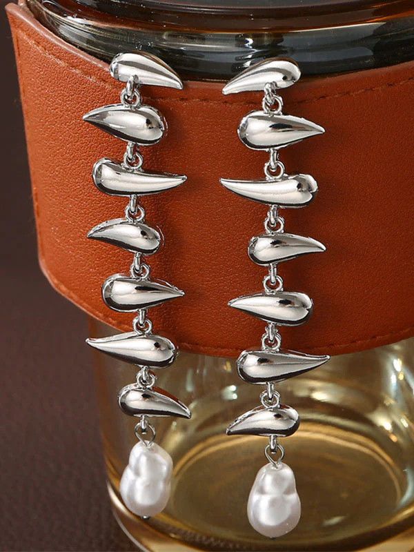 Geometric Drop Earrings Earrings Accessories - Image 4