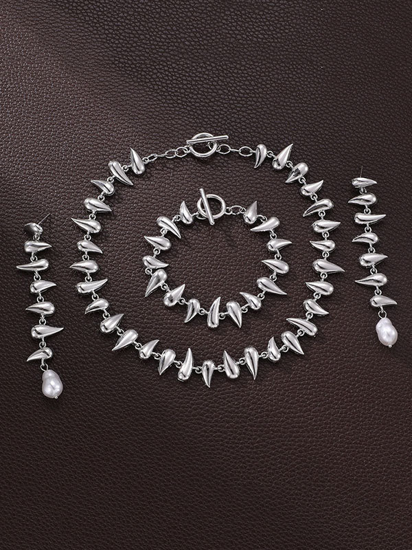 Geometric Drop Earrings Earrings Accessories - Image 5