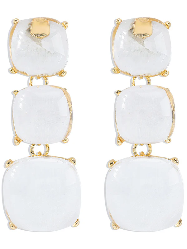 Geometric Drop Earrings Earrings Accessories - Image 10