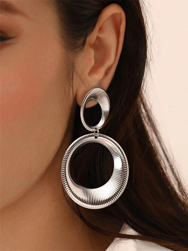 Geometric Earrings Accessories - Image 2