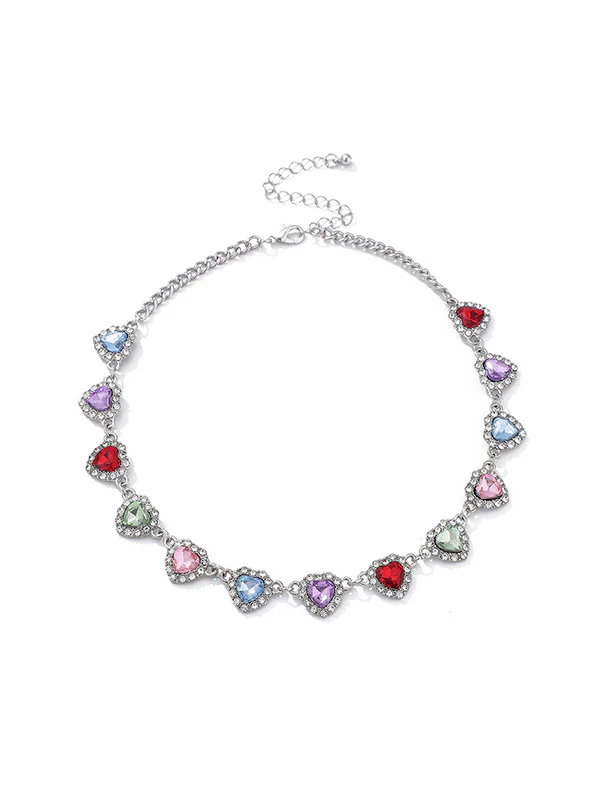 Geometric Heart Shape Necklaces Accessories - Image 11