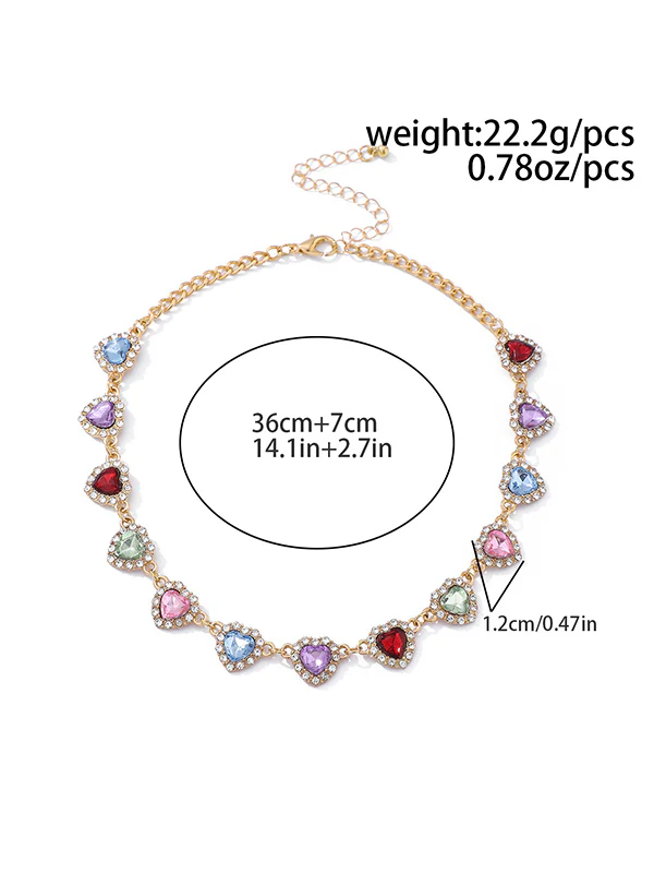Geometric Heart Shape Necklaces Accessories - Image 12