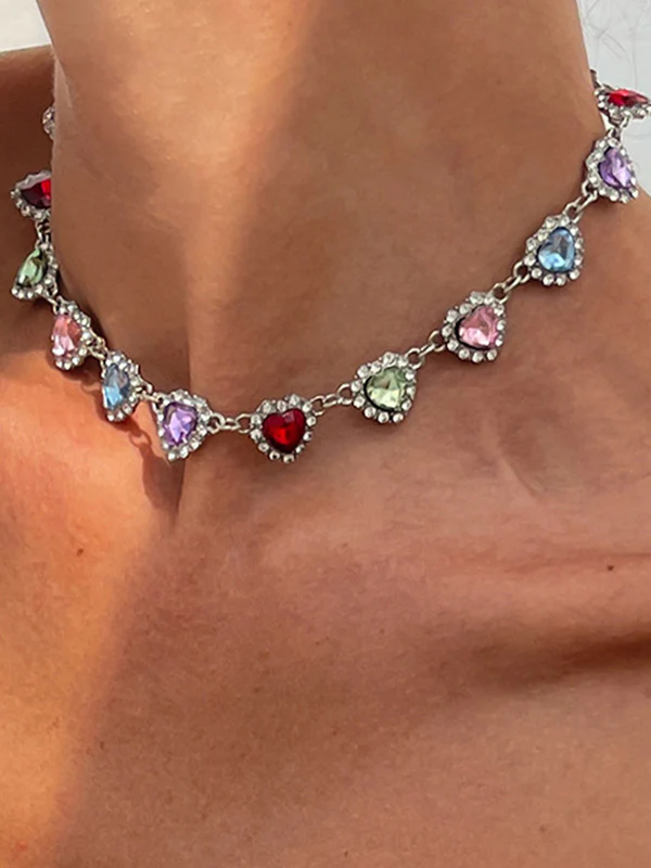 Geometric Heart Shape Necklaces Accessories - Image 6