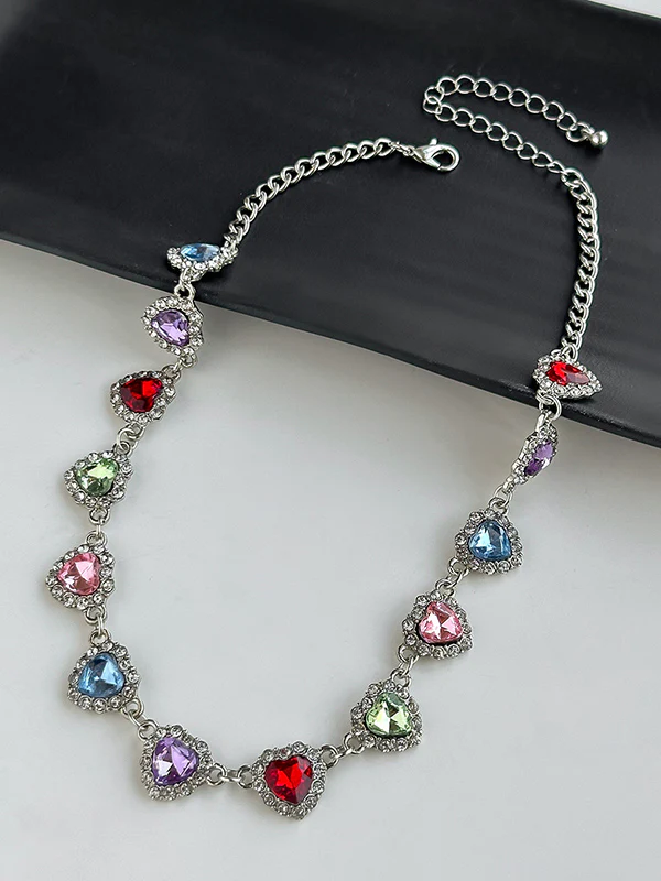 Geometric Heart Shape Necklaces Accessories - Image 8