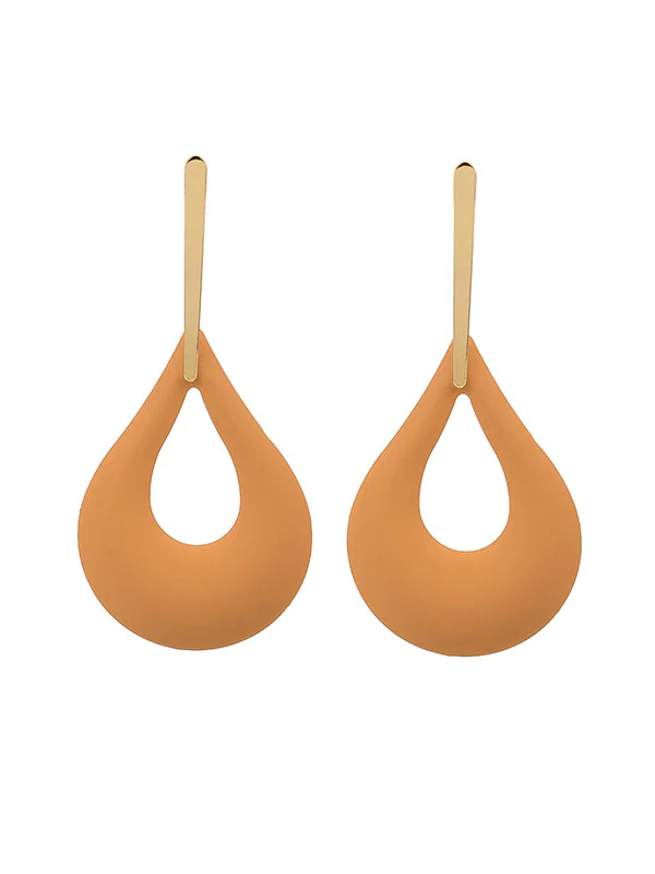 Geometric Hollow Drop Earrings - Image 17