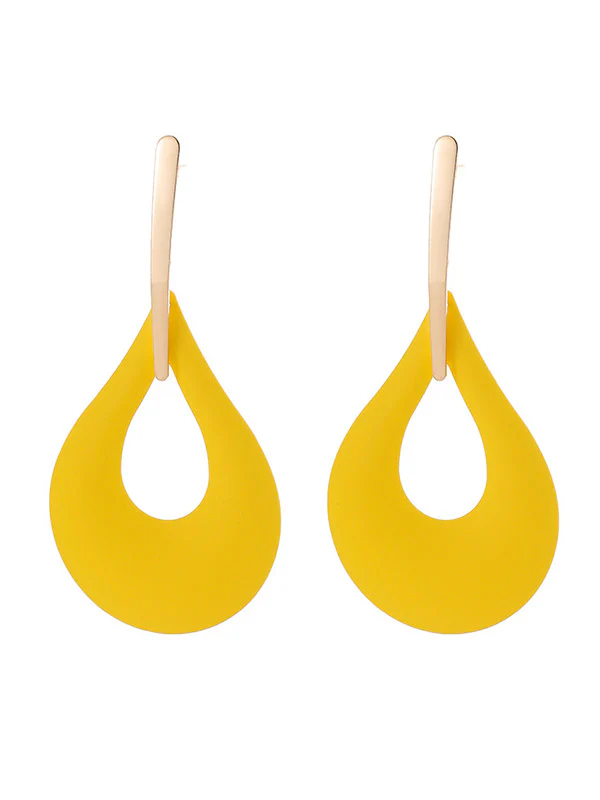 Geometric Hollow Drop Earrings - Image 18