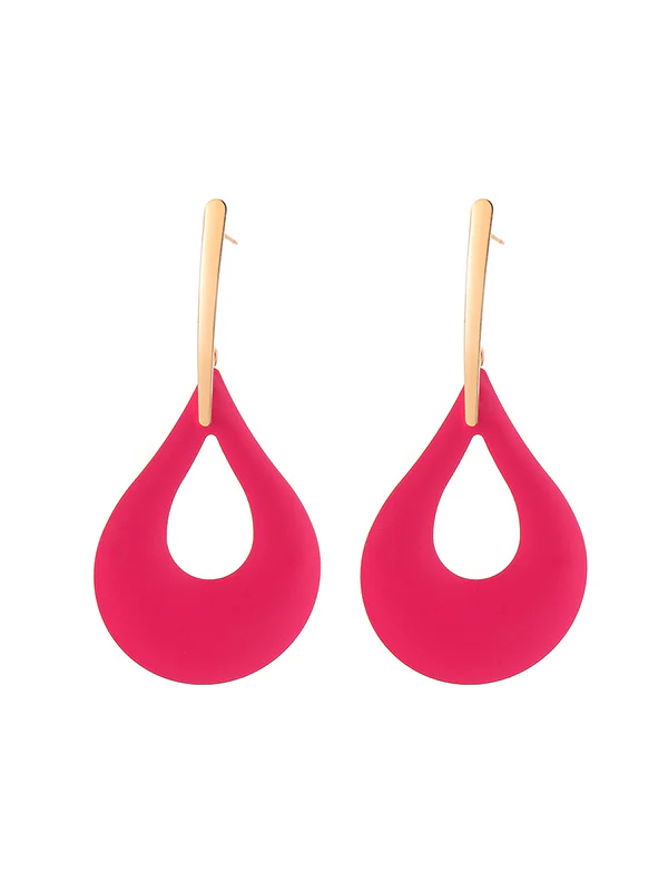 Geometric Hollow Drop Earrings - Image 19