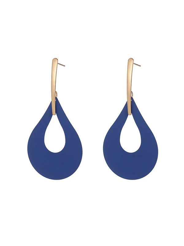 Geometric Hollow Drop Earrings - Image 20