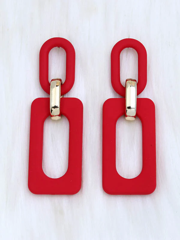 Geometric Hollow Earrings Accessories - Image 12