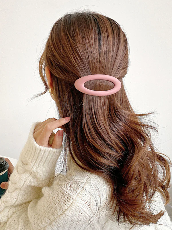 Geometric Hollow Hair Clips - Image 2